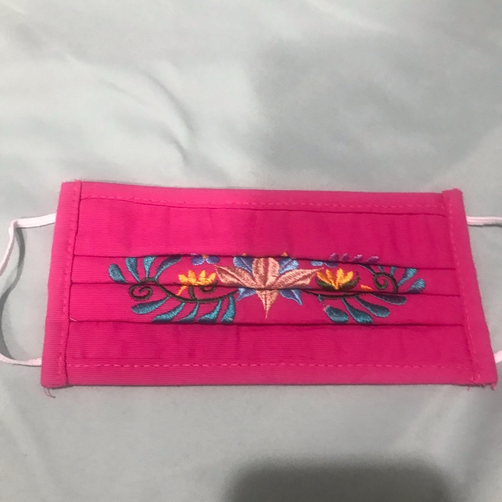 Embroidered face mask